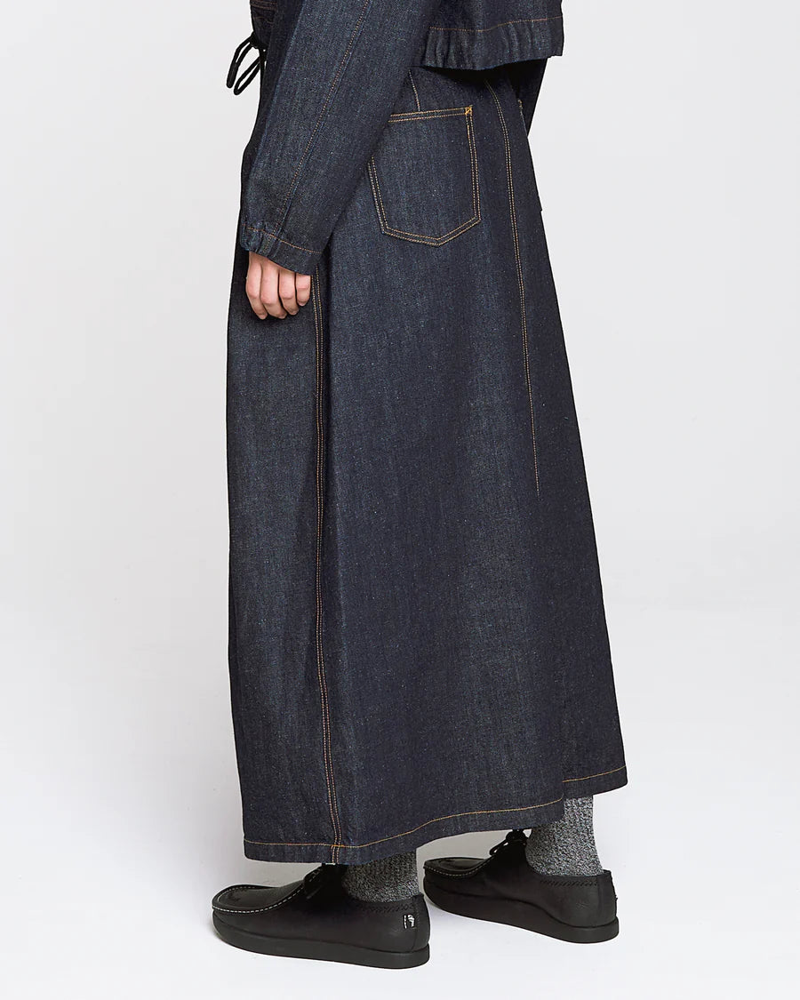 Bulb skirt Hemp Denim - Indigo