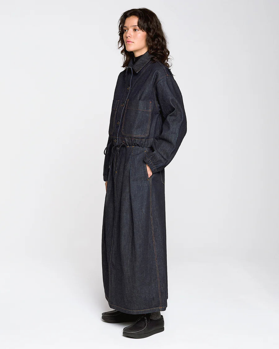 Bulb skirt Hemp Denim - Indigo