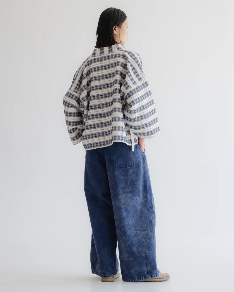 
                  
                    Kimono - Beldi Jacquard - Off White/ Blue
                  
                