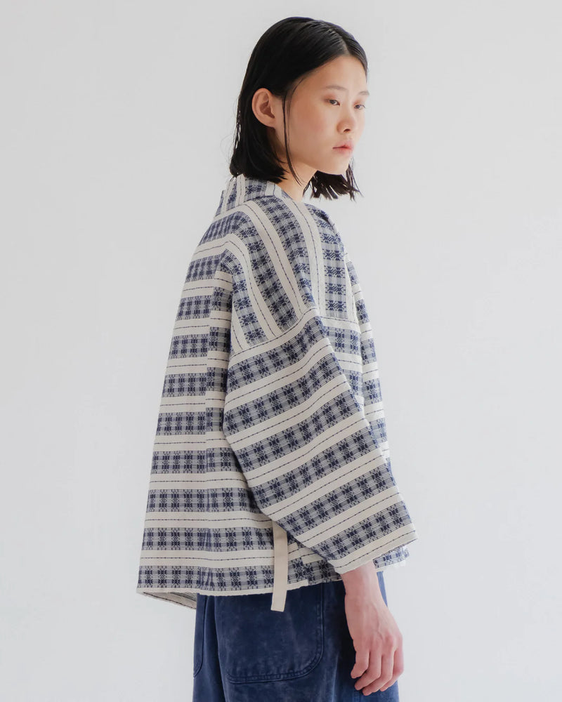 
                  
                    Kimono - Beldi Jacquard - Off White/ Blue
                  
                