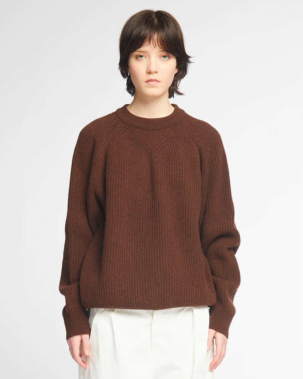 Crew Neck Sweater - Bison