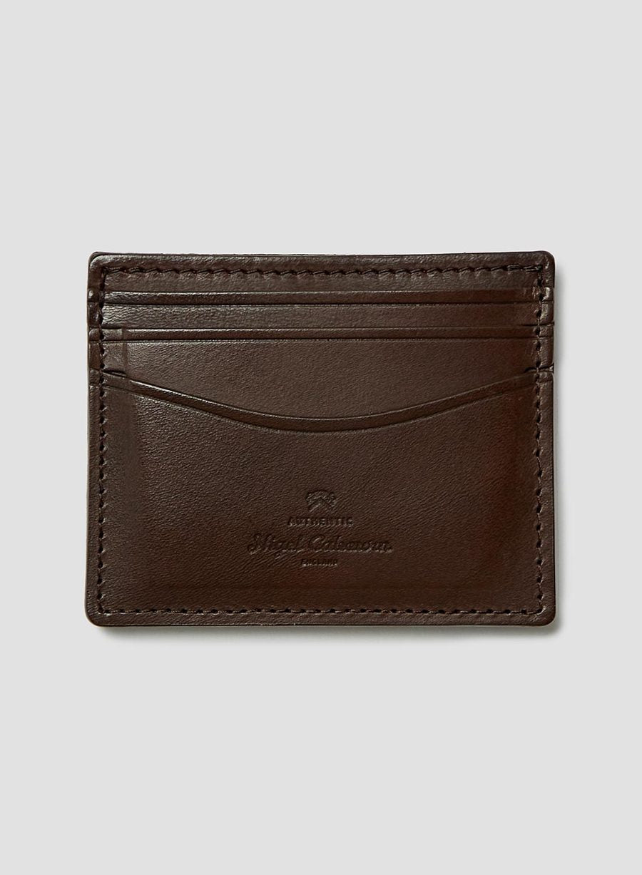 Leather Card Case - Dark Brown