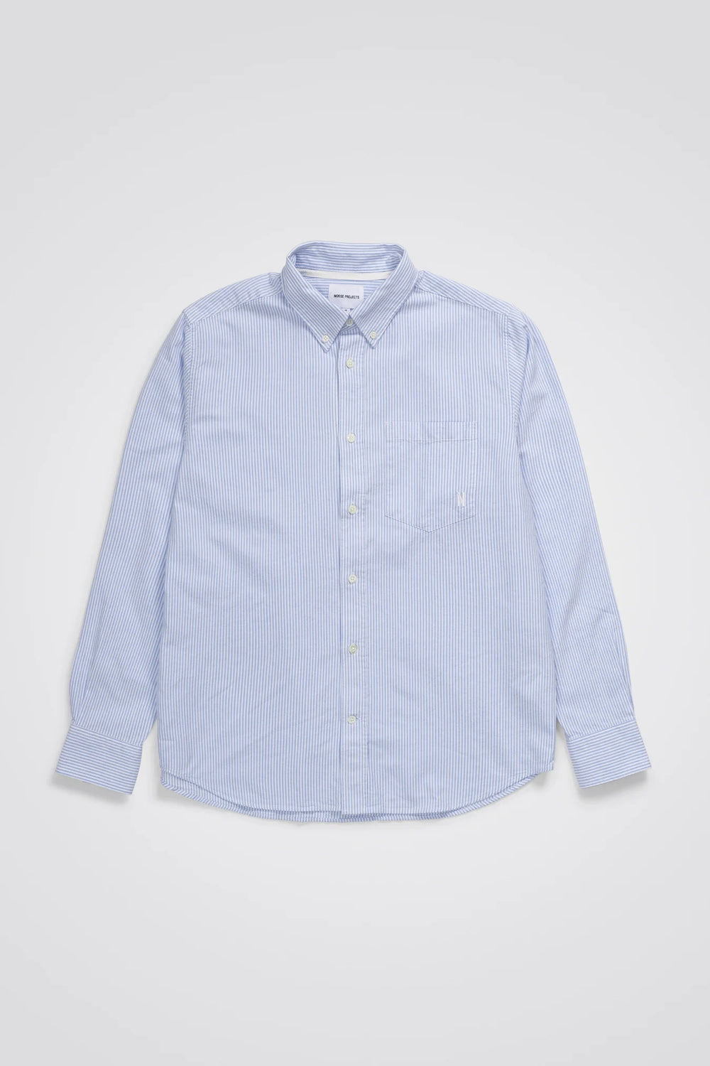 Algot Oxford Monogram - Blue Stripe