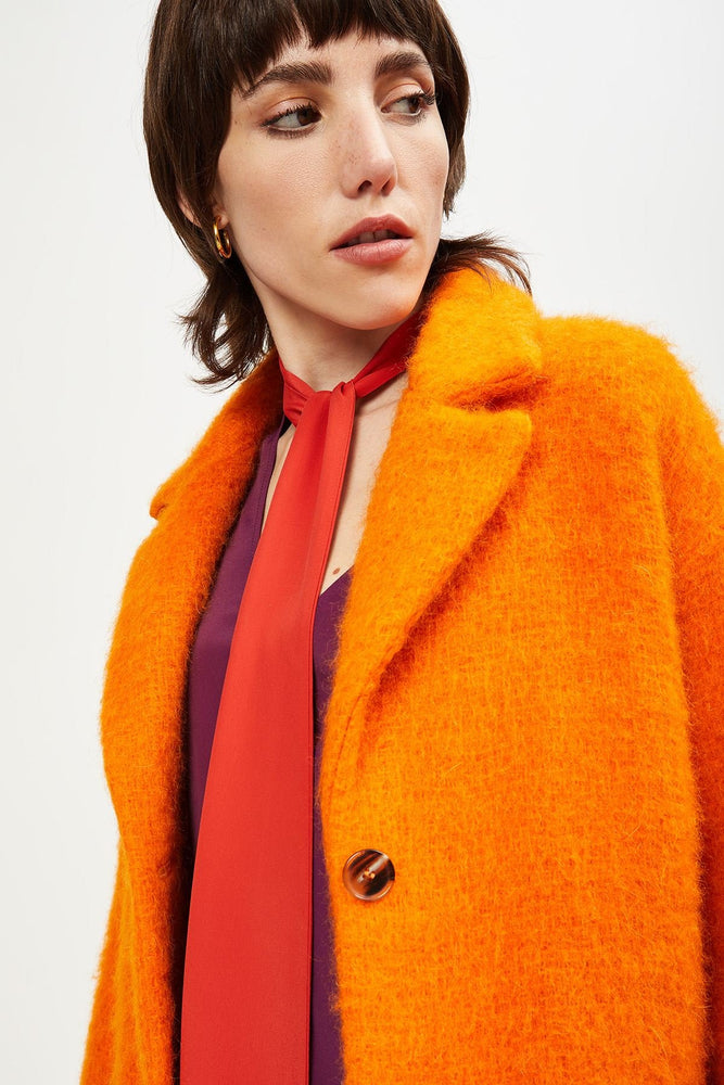 
                  
                    Wool-Blend and Mohair Coat - Arancione
                  
                