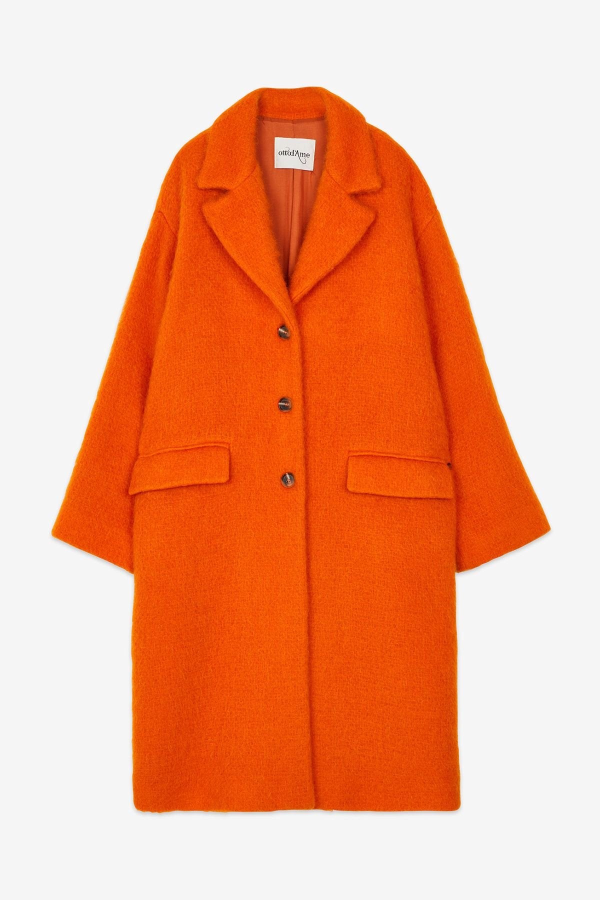 
                  
                    Wool-Blend and Mohair Coat - Arancione
                  
                