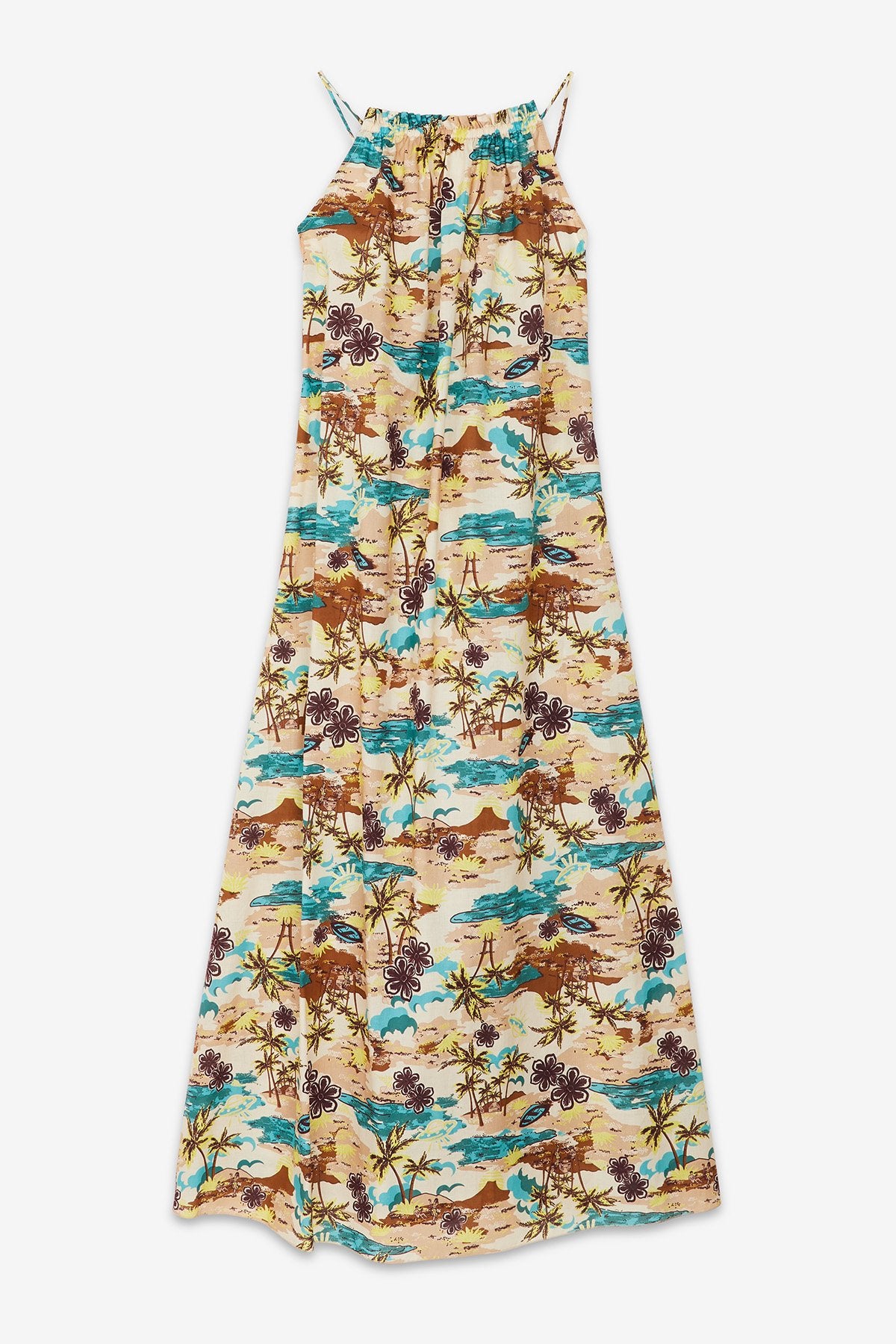 
                  
                    Printed Cotton Long Dress - Hawaii Print
                  
                