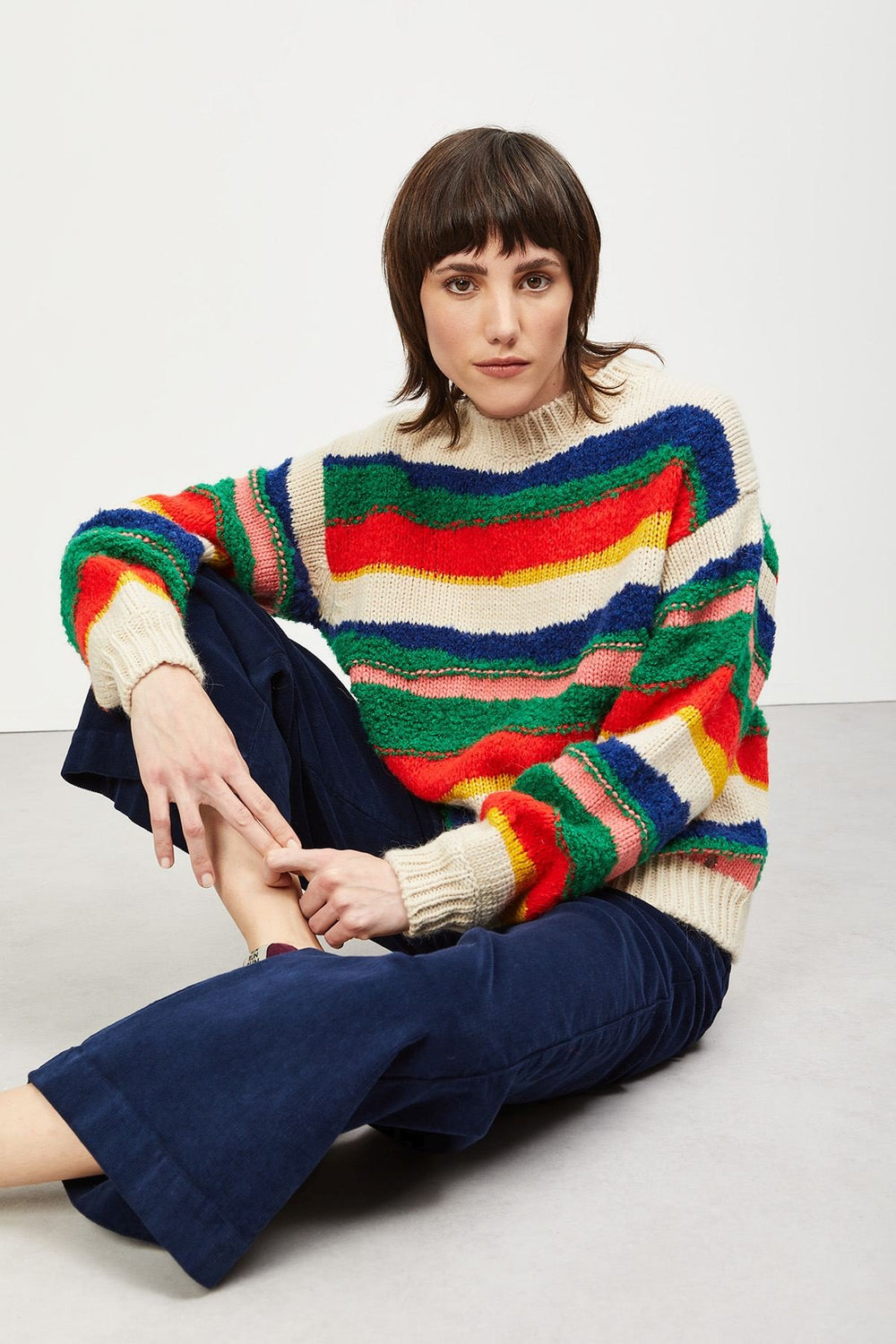 Wool-Blend Jumper - Stripe