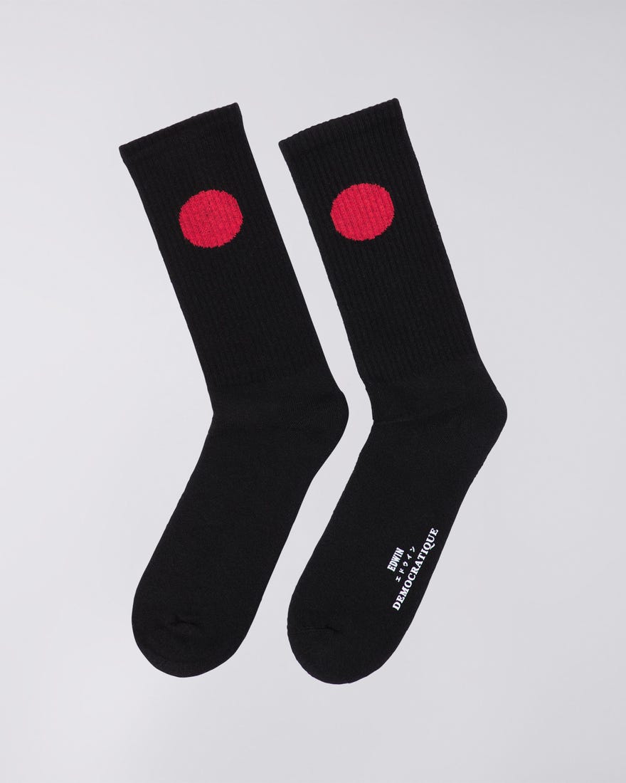 Japanese Sun Socks X Democratique - Black