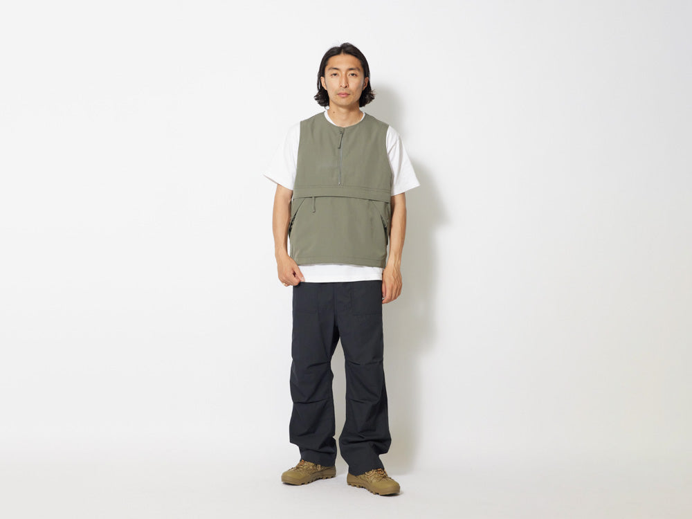 Takibi Weather Cloth Vest - Khaki – Curated Goods Ltd