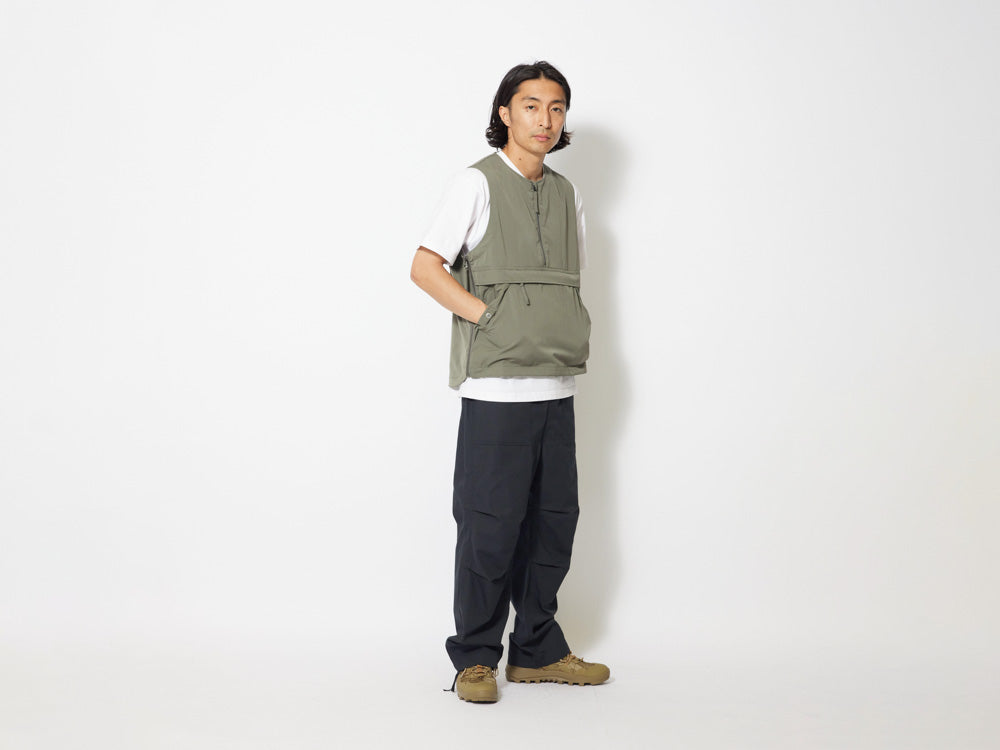 Takibi Weather Cloth Vest - Khaki – Curated Goods Ltd