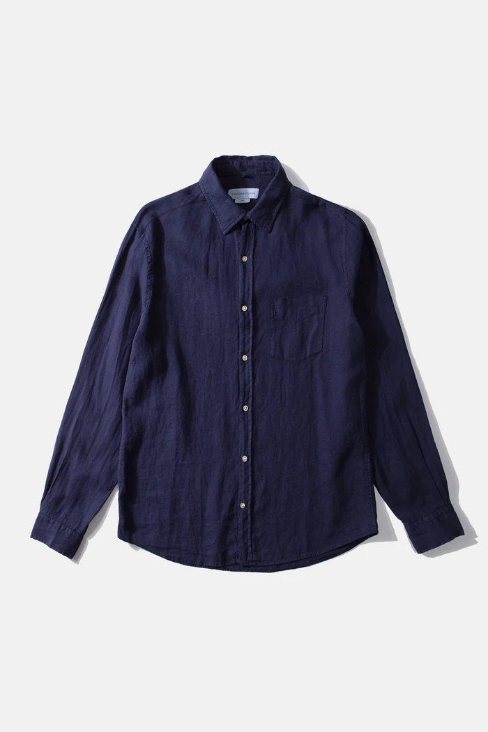 
                  
                    Linen Shirt - Plain Navy
                  
                