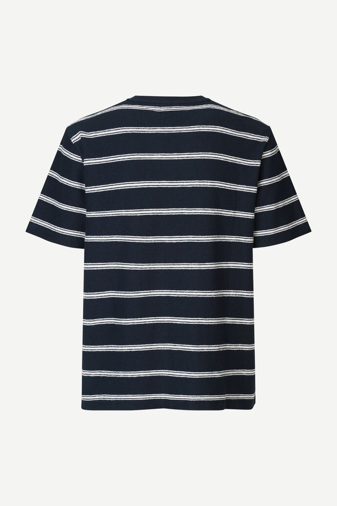 
                  
                    Katlego T-Shirt - Salute Navy Stripe
                  
                