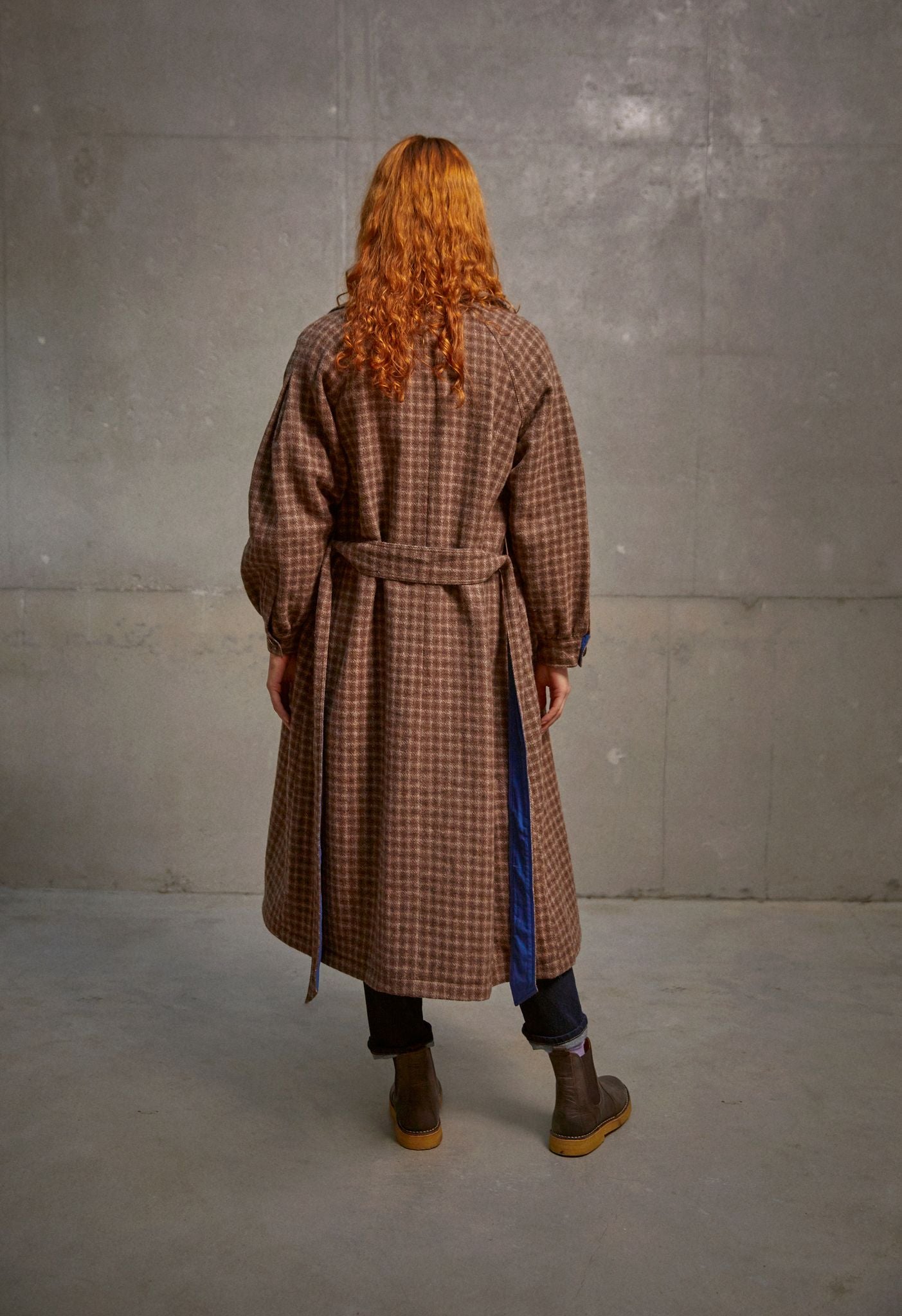 
                  
                    Edie Coat - Wool Check
                  
                