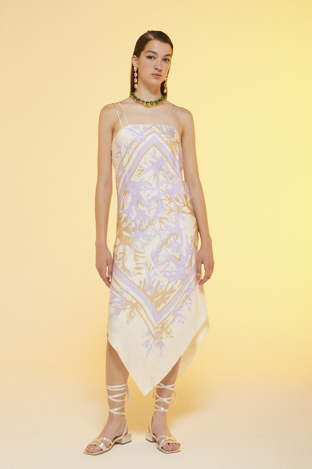 Printed Sarong Dress - Vaniglia