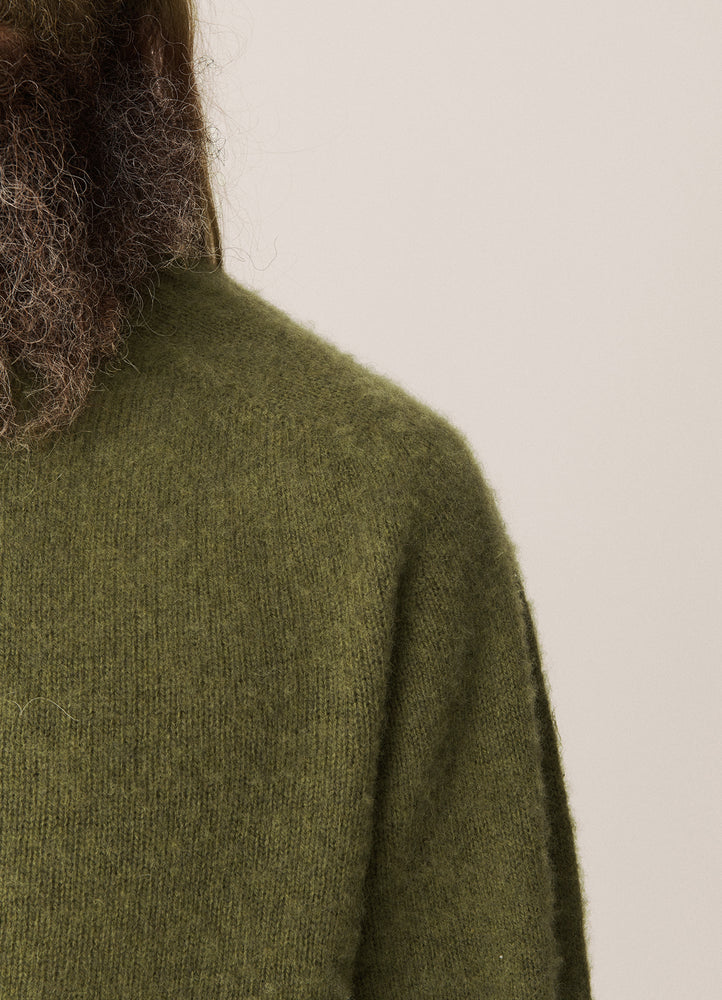 
                  
                    Suedehead Crew Neck Knit - Olive
                  
                