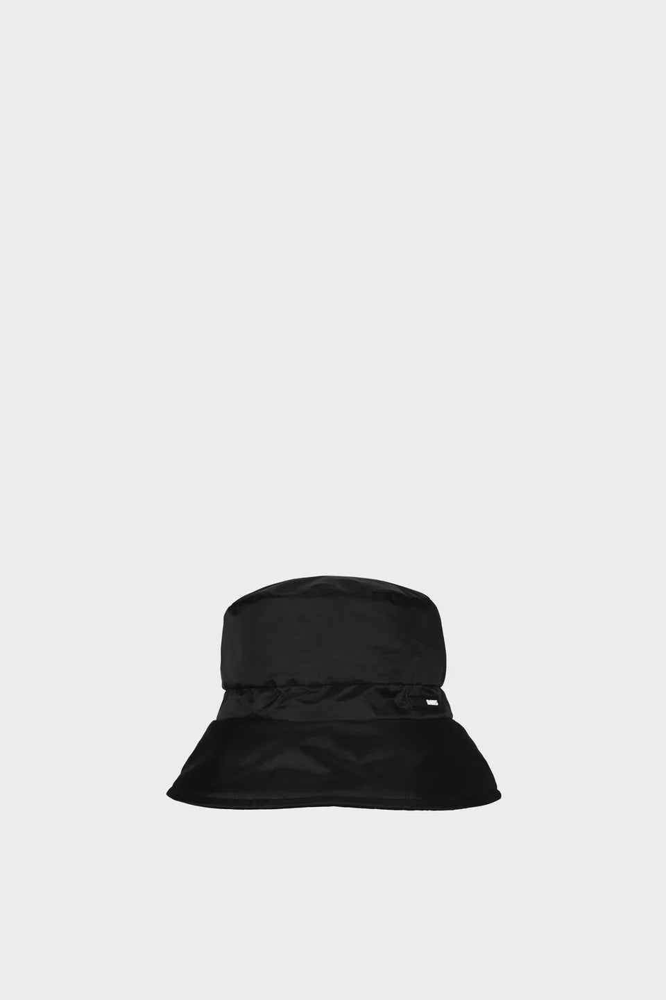 Padded Nylon Bucket Hat - Black
