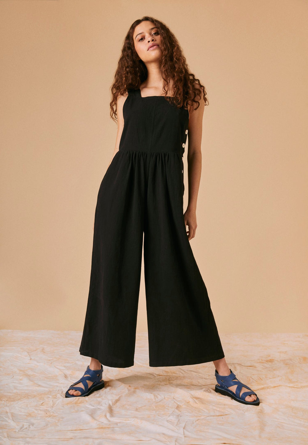 Polly Dungarees - Black