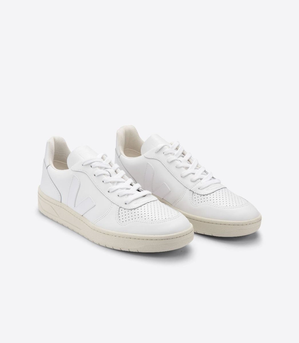 Veja - V-10 Leather - White